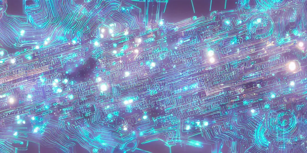 Image similar to a complex mysterious sci - fi machine, made from transistors, led, wire, macro photography, translucent pastel panels, smooth stylized shapes, embedded in clear epoxy, macro, overlapping layers, hyper - realistic vfx render