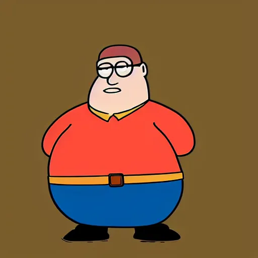 Prompt: peter griffin by blenderguppy x pietrocascavilla