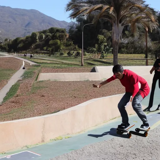 Image similar to francisco franco skateboarding in el valle de los caidos