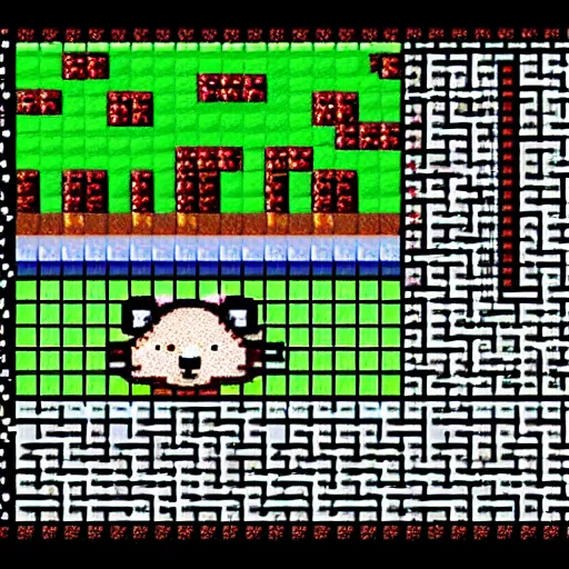Prompt: pixel art hedgehog in the style of 8-bit retro computer games