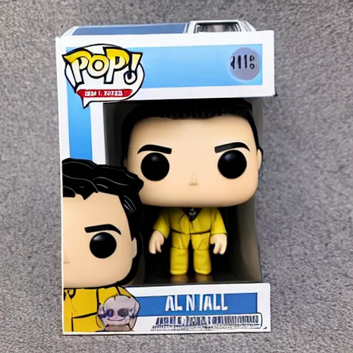 Prompt: funko pop figure of alan alda as hawkeye from m * a * s * h