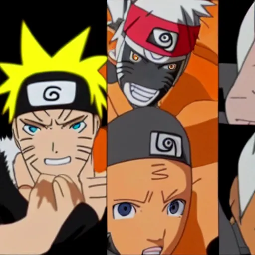 Prompt: still frames from the Naruto The Final Battle episode,