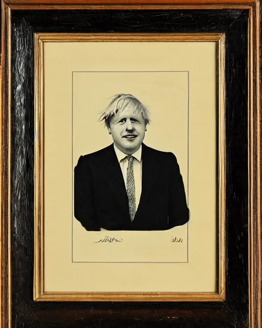 Image similar to a 1 9 2 0 s portrait of boris johnson