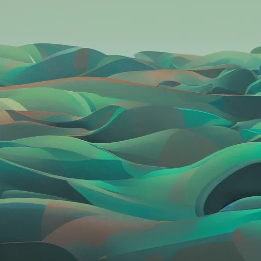 Image similar to abstract landscape painting at 12:00 by james jean and David Schnell, rendering, redshift, octane