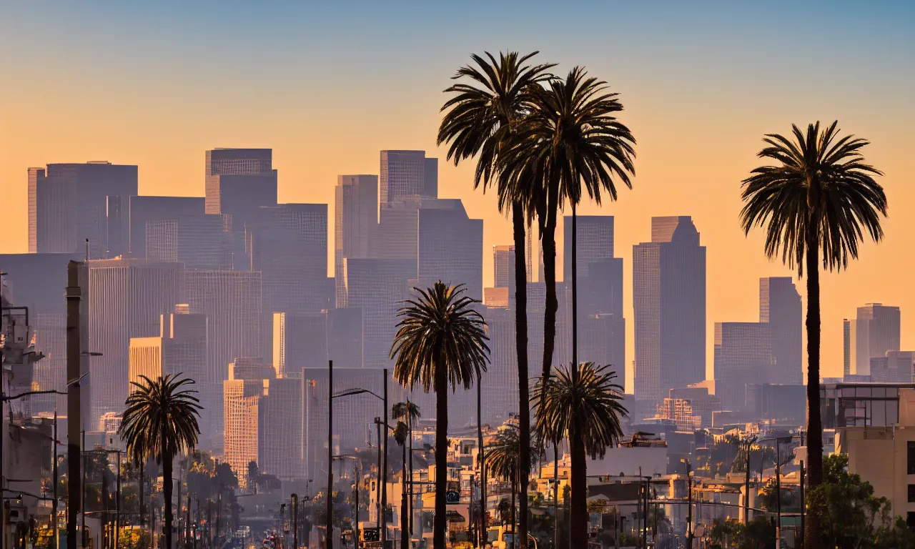 Pasadena California, LA summer sunset, Los Angeles | Stable Diffusion