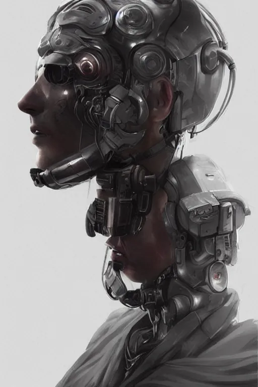 Image similar to head and shoes and feet, cyberpunk, male character, beautiful head, concept art, artstation, intricate details, dramatic lighting