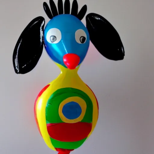 Image similar to a balloon penguin, balloon art.