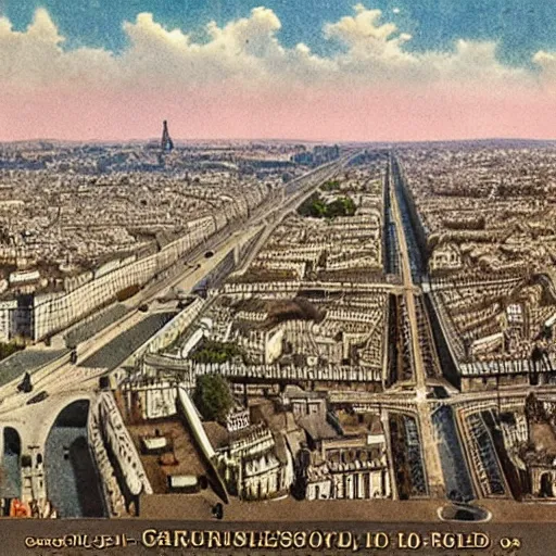 Prompt: paris in 1 9 0 0, colorized picture