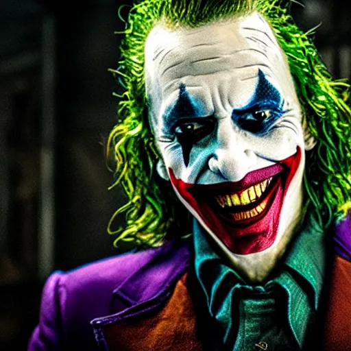 Image similar to film still of Michael Keeton as joker in the new Joker movie