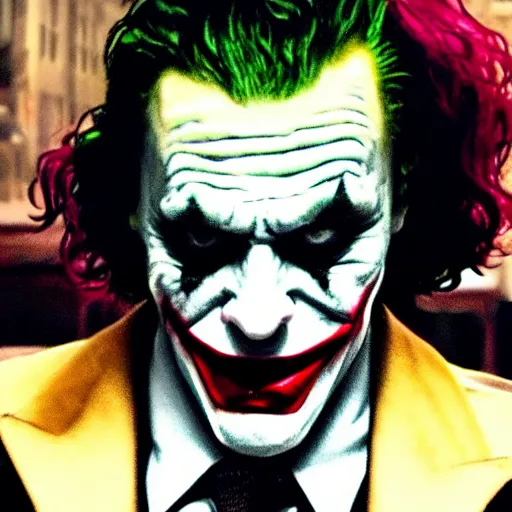 Prompt: cinematic shot of the joker with down syndrome, 8 k, very intricate, very detailed, inspiring,