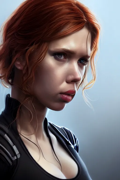 Image similar to pregnant black widow, realistic portrait, symmetrical, highly detailed, digital painting, artstation, concept art, smooth, sharp focus, illustration, movie screencap