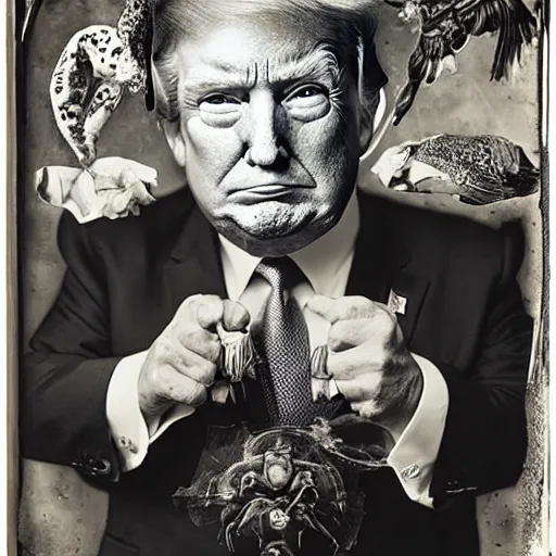 Image similar to trump by joel-peter witkin