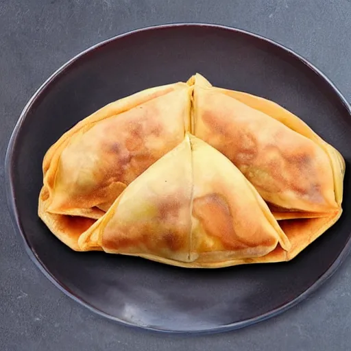Image similar to 8k Samosa in the shape of a football