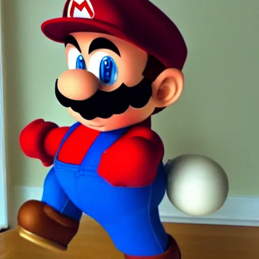 Image similar to a human version of super mario