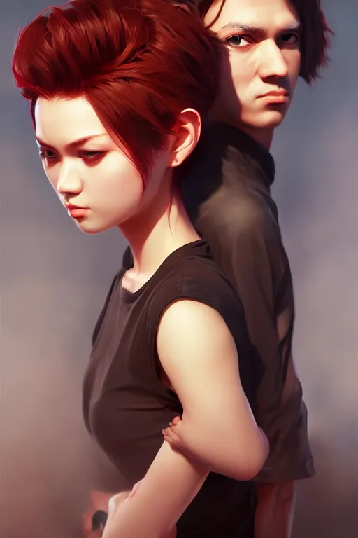 Prompt: human have to choice, do or die, uhd, best art 2 0 1 0, digital painting, arstation, 1 0 8 0 p, ultra realistic detail, jacqueline e, tafy, bo feng, kuvshinov ilya, love hate love