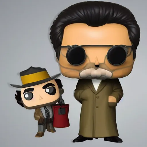 Image similar to columbo as funko pop figure