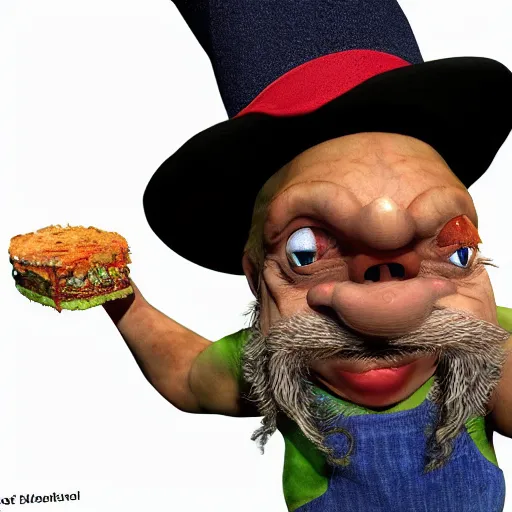 Image similar to cheech wizard 4 k photorealism hd