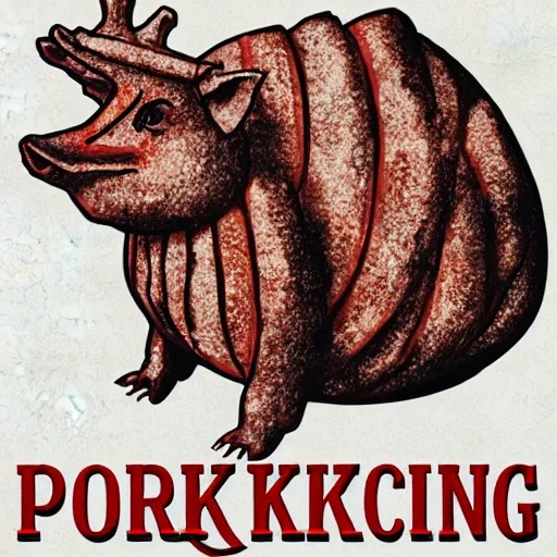 Image similar to pork king good pork rinds concept art
