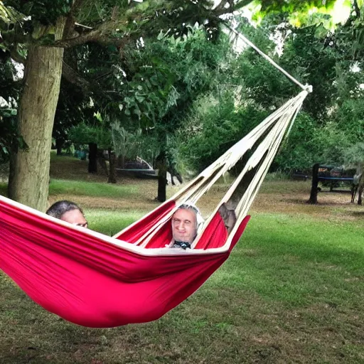 Image similar to my italian wise friend on a hammock