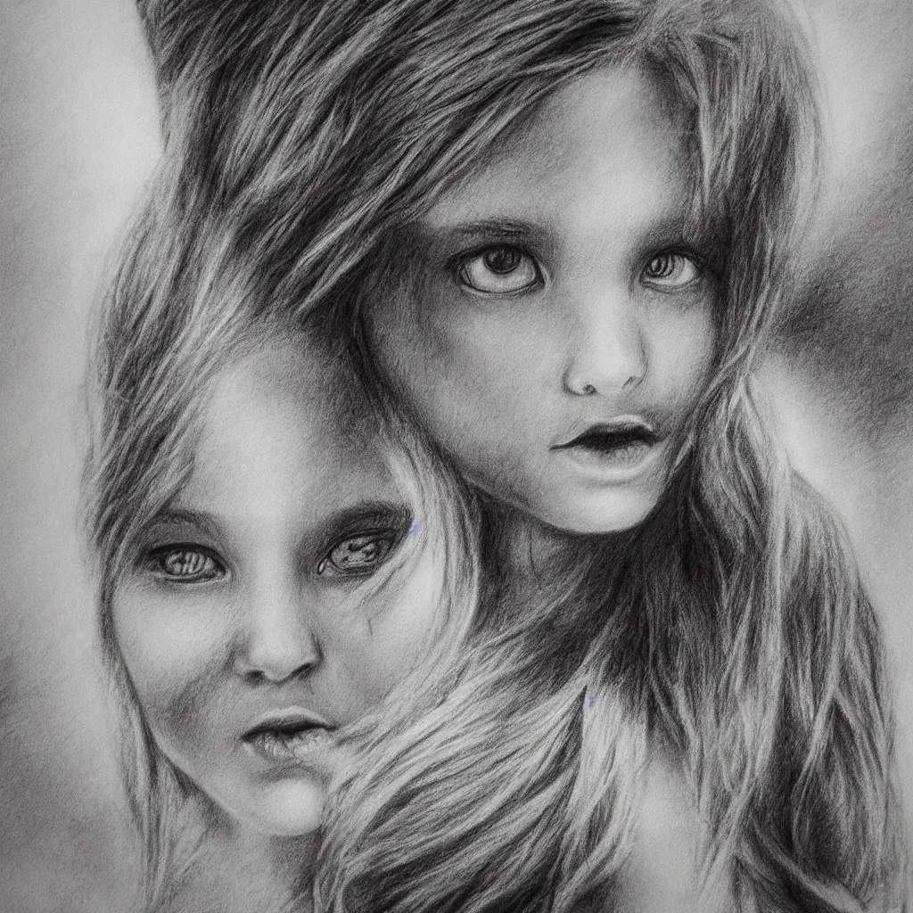 Image similar to Highly detailed charcoal dark art sketch