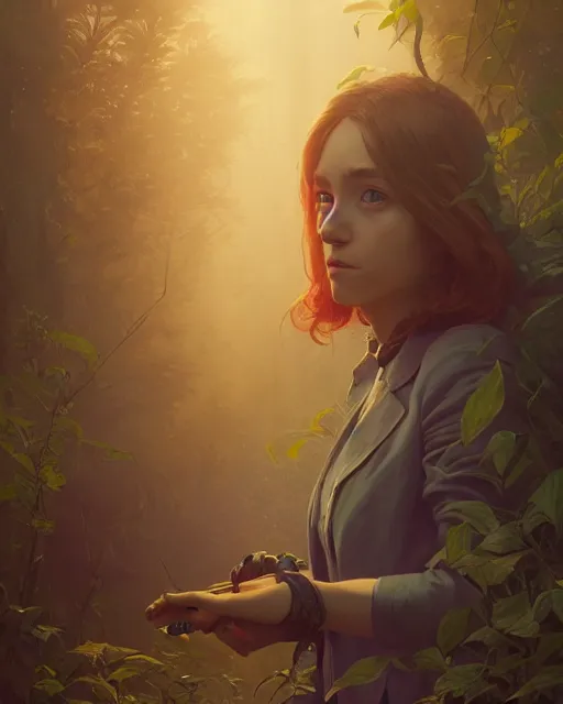 Image similar to highly detailed surreal vfx portrait of a sacred doodle, stephen bliss, unreal engine, greg rutkowski, loish, rhads, beeple, makoto shinkai and lois van baarle, ilya kuvshinov, rossdraws, tom bagshaw, alphonse mucha, global illumination, detailed and intricate environment