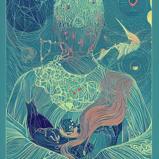 Image similar to ann perkins artstation winner by victo ngai, kilian eng and by jake parker, by conrad roset