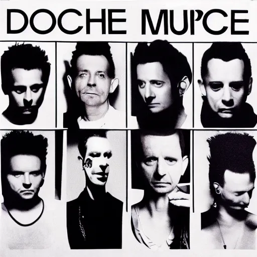 Prompt: depeche mode album cover