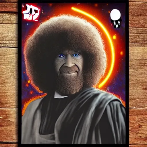 Prompt: sith lord bob ross