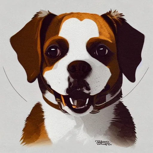 Image similar to a plane that is also a cute dog, digital art