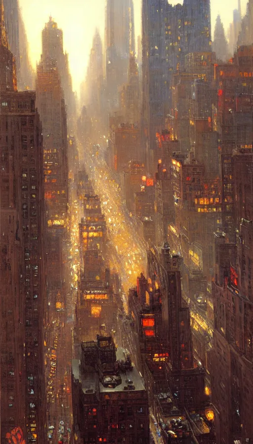 Image similar to city of modern new york. highly detailed painting by gaston bussiere, craig mullins, j. c. leyendecker