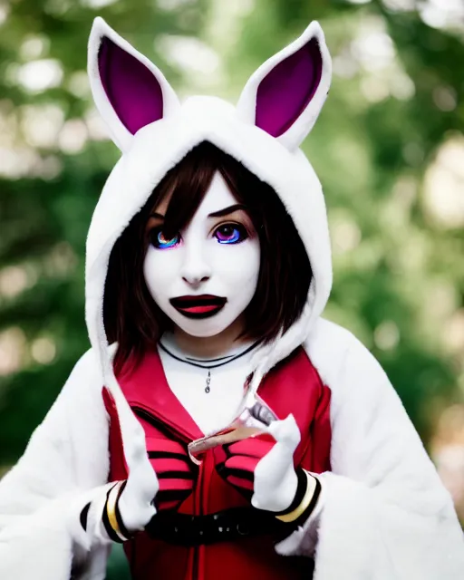 Image similar to portrait photo still of a young asriel dreemurr from undertale, 8 k, 8 5 mm f 1. 8