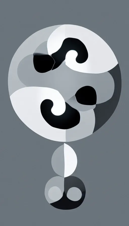 Image similar to Abstract representation of ying Yang concept, by Jesper Esjing