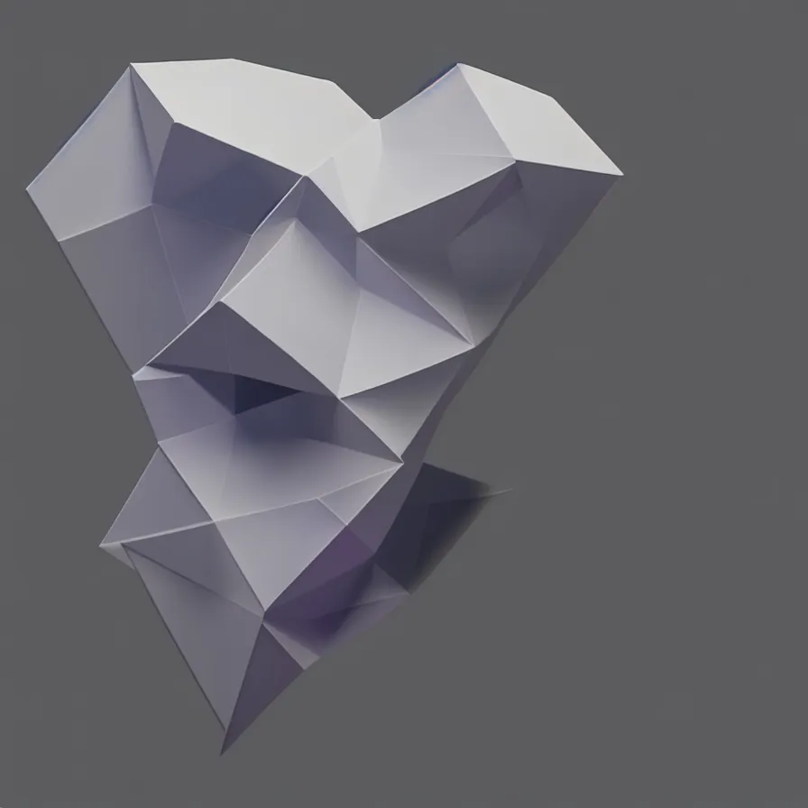 Prompt: a polygon dount, best artwork (low poly) of 2018