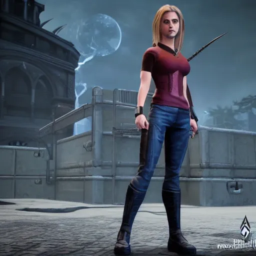 Image similar to Buffy Summers 3D character model in Mortal Kombat 11