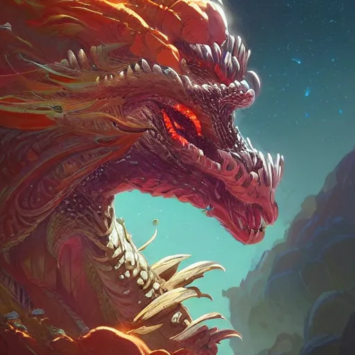 Prompt: a detailed portrait of a star dragon, by victo ngai and justin gerard, digital art, realistic painting, very detailed, sharp focus, fantasy, dnd, character design, trending on artstation