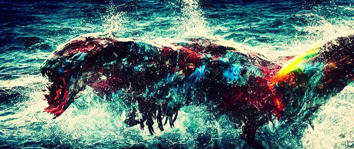 Prompt: ocean monster colorful dramatic lighting cinematic extremely high detail foto realistic cinematic lighting post processed