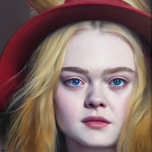 Prompt: ultra realistic portrait painting of elle fanning as a western outlaw, art by erick arciniega, 4 k, ultra realistic, highly detailed, epic lighting