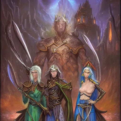 Image similar to llanowar elves, fantasy art