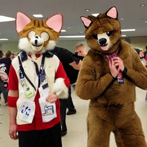 Prompt: furry convention gone wrong