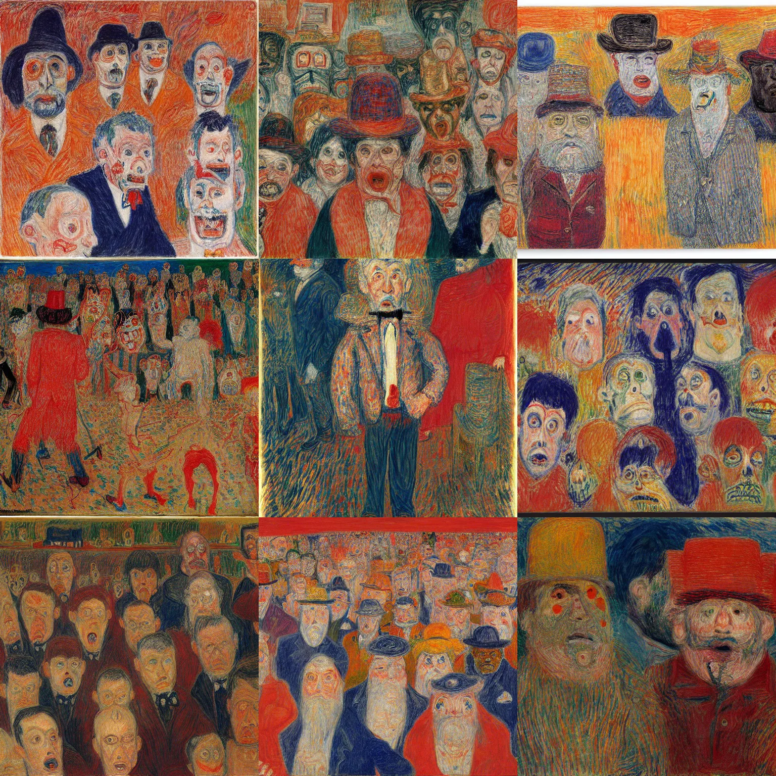 Prompt: james ensor with genetic mosaicism of james ensor james ensor and james ensor, james ensor