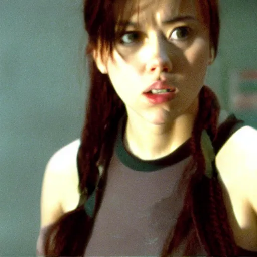 Image similar to a still of Scarlett Johansson in Battle Royale (2000)