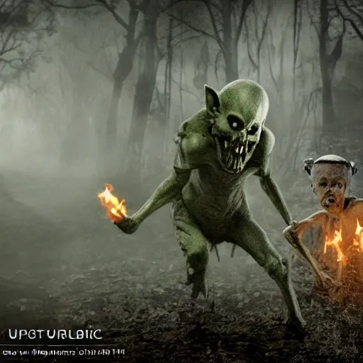 Image similar to ghost and goblins in real life, photo, ultrarealistic