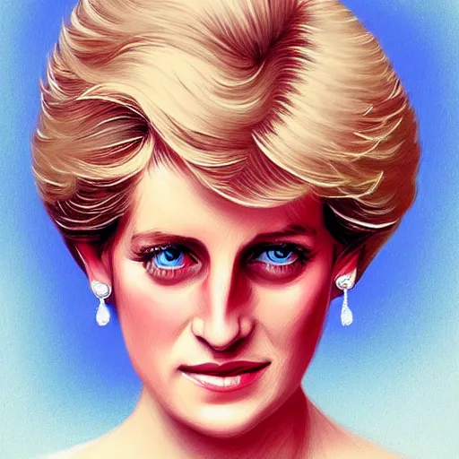 Prompt: portrait of Princess Diana, dreamy and ethereal, expressive pose, peaceful expression, elegant, highly detailed, digital painting, artstation, concept art, smooth, ephemeral, by Vincent van Gogh