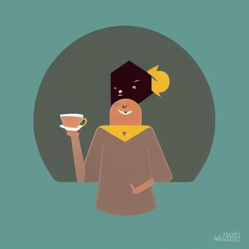 Image similar to illustration morning coffee enjoyment by malika favre