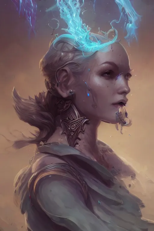 Image similar to beautiful girl necromancer full of sculls, wizard of the coast casting magic spell, angel, magic storm and thunder clouds, scifi, fantasy, magic the gathering, hyper detailed, octane render, concept art, 3 d render, hyper realistic detailed portrait, peter mohrbacher