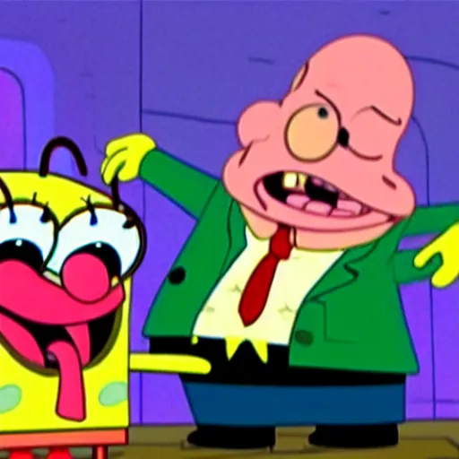 Image similar to patrick stewart in spongebob squarepants show in bikini bottom