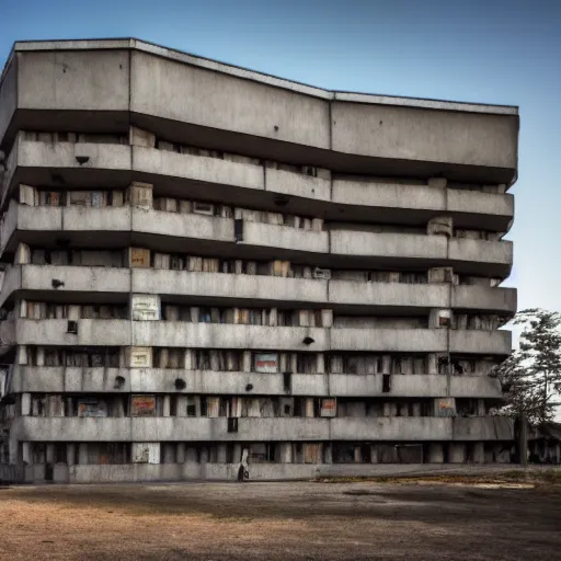 Prompt: a photo of a brutalist solar punk library 4k