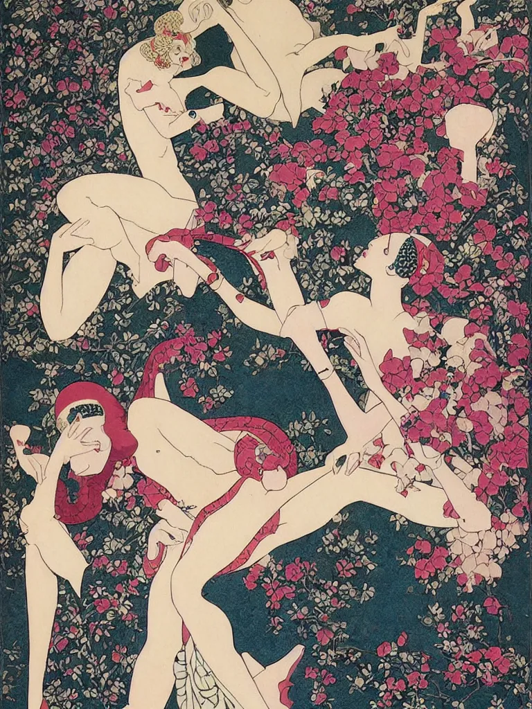 Prompt: a painting by george barbier,