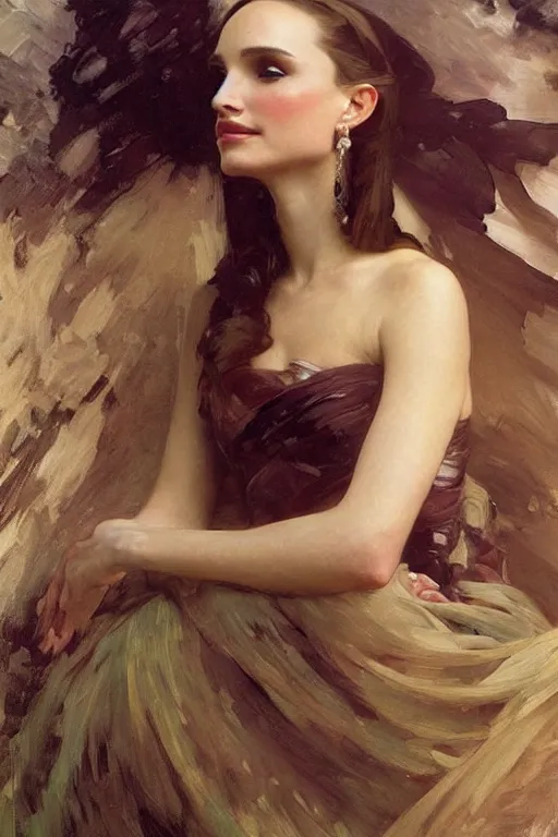 Prompt: elegant romantic portrait photo of natalie portman as a mandelbulb fractal by greg manchess, mucha, william adolphe bouguereau, john singer sargent, sorolla, winslow homer, dean cornwell, james gurney, kilin eng, ilya repin, armor