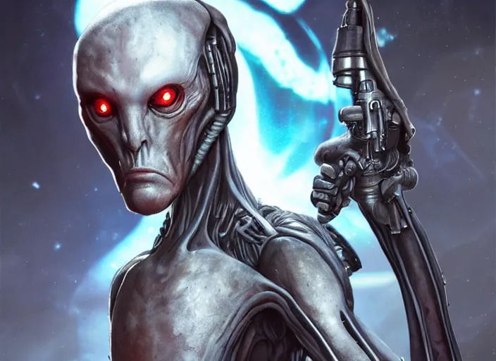 Image similar to a new alien character for starwars, artstation, realistic